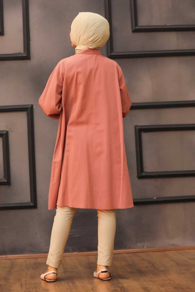 Terra Cotta Hijab Tunic 30011KRMT - 2