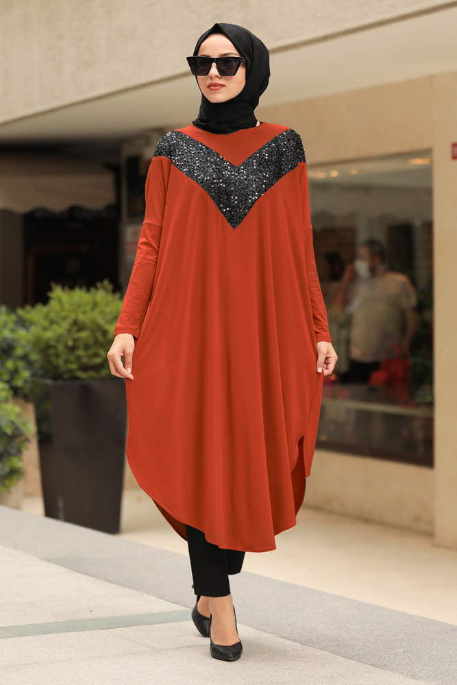 Terra Cotta Hijab Tunic 400010KRMT - 1