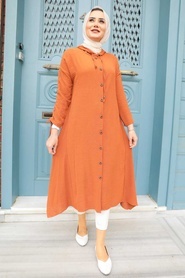 Terra Cotta Hijab Tunic 510KRMT - Thumbnail