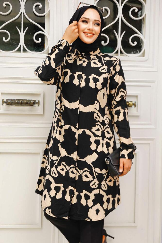 Black Modest Top 11685S - 1