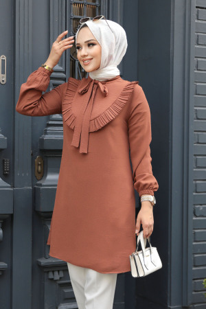 Terra Cotta Modest Tunic 6682KRMT - 2