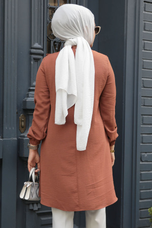 Terra Cotta Modest Tunic 6682KRMT - 3