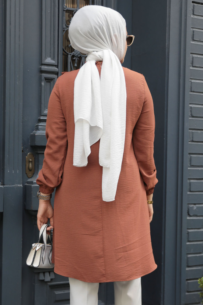 Terra Cotta Modest Tunic 6682KRMT - 3