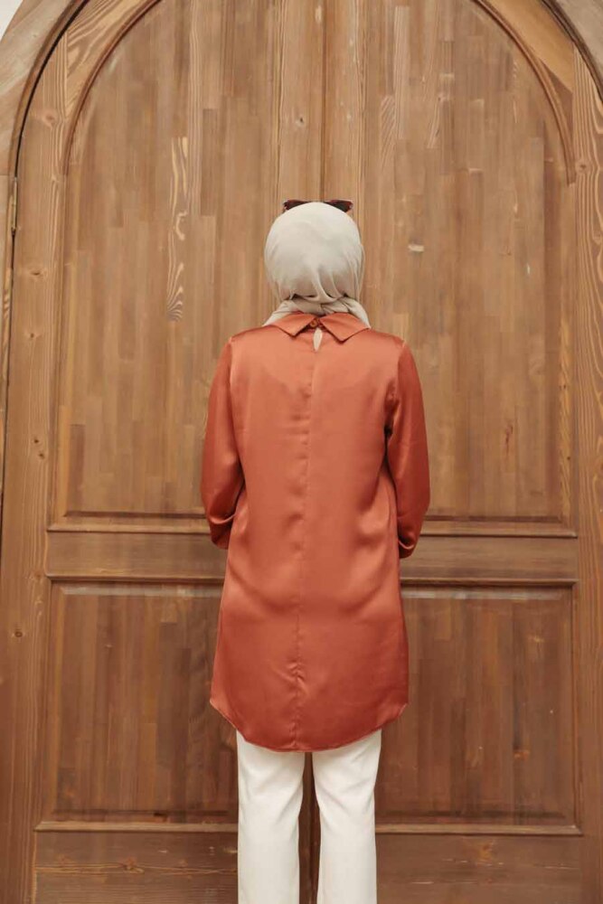 Terra Cotto Hijab Tunic 56860KRMT - 3