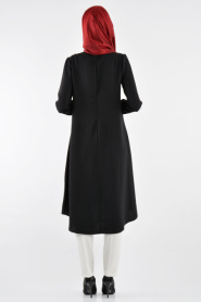 TRN Collection - Black Hijab Tunic 636S - Thumbnail