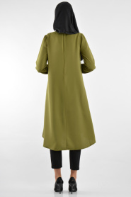 TRN Collection - Green Hijab Tunic 636Y - Thumbnail
