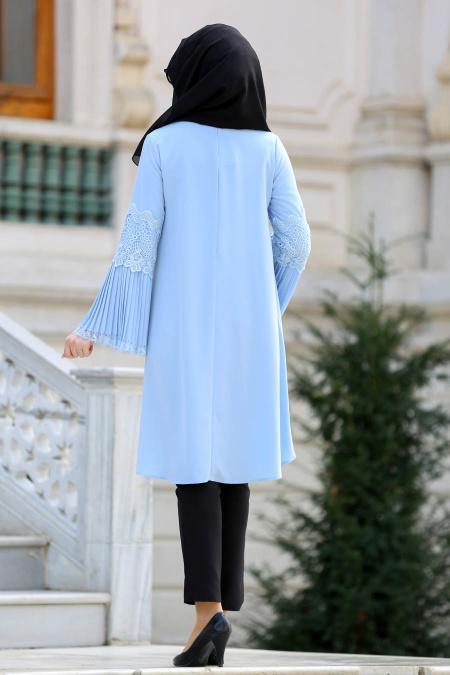 Tuay - Baby Blue Hijab Tunic 2602BM - 2