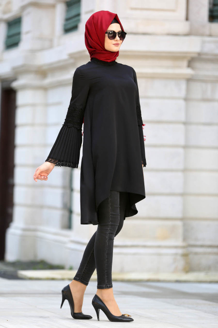 Tuay - Black Hijab Tunic 2602S