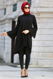 Tuay - Black Hijab Tunic 2602S - Thumbnail