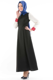 Tuay - Black-Sax Blue Hijab Vest 1661SSX - Thumbnail