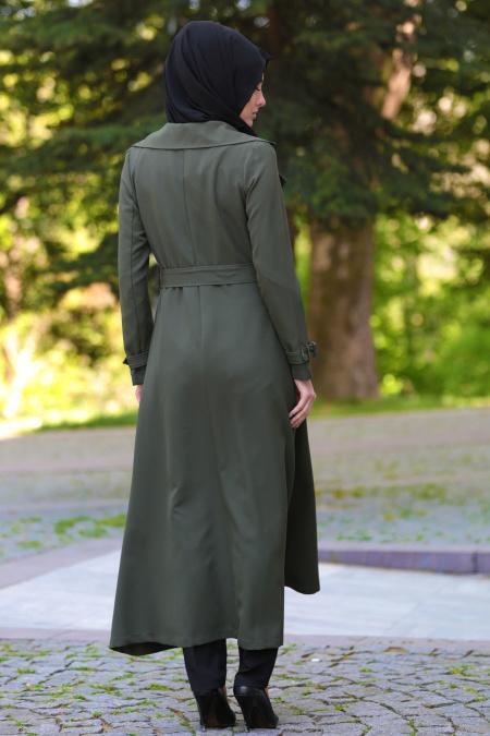 Nayla Collection - Cepli Haki Tesettür Kap 7132HK - 3