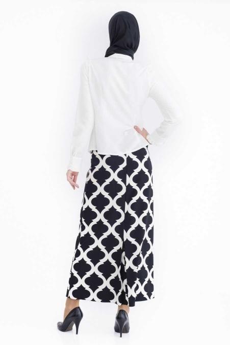 Tuay - Ecru Hijab Blouse 1782E - 3