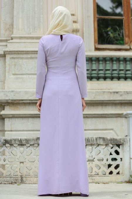 Tuay - Lila Hijab Dress 2334LILA - 3