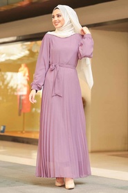 Tuay - Lila Hijab Dress 30760LILA - Thumbnail
