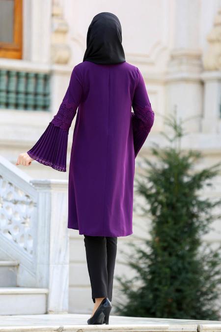 Tuay - Purple Hijab Tunic 2602MOR - 2