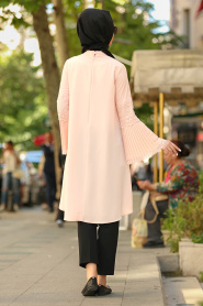 Tuay - Salmon Pink Hijab Tunic 2602SMN - Thumbnail