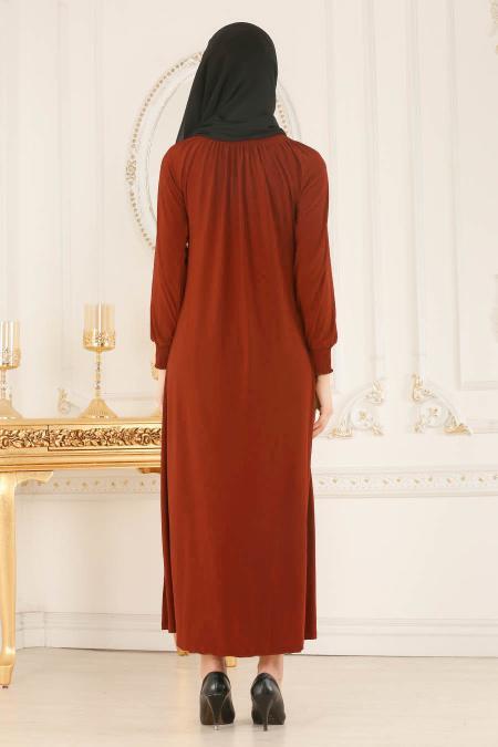 Tuile - Nayla Collection - Abaya Turque 5220KRMT - 3