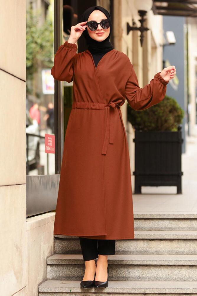 Tuile- Nayla Collection - Manteau Hijab 5466KRMT - 1