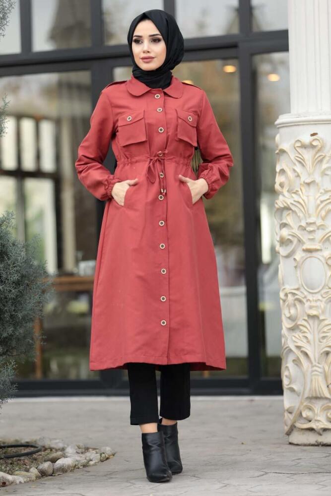 Tuile- Nayla Collection - Manteau Hijab 5671KRMT - 1