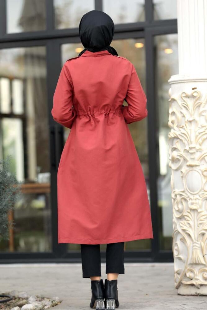 Tuile- Nayla Collection - Manteau Hijab 5671KRMT - 4