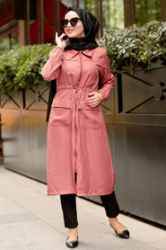 Tuile - Nayla Collection - Manteau Hijab - 56770KRMT - Thumbnail