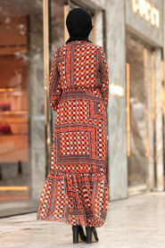 Tuile - Nayla Collection - Robe Hijab 1189KRMT - Thumbnail