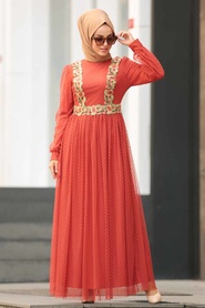 Tuile - Nayla Collection - Robe Hijab - 1325KRMT - Thumbnail