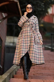 Tuile - Neva Style - Manteau Hijab - 50773KRMT - Thumbnail