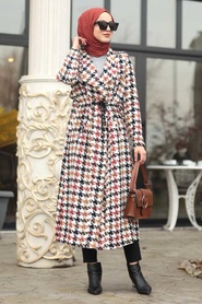 Tuile - Neva Style - Manteau Hijab - 55006KRMT - Thumbnail