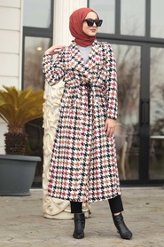 Tuile - Neva Style - Manteau Hijab - 55006KRMT - Thumbnail