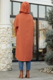 Tuile - Neva Style - Manteau Hijab - 5744KRMT - Thumbnail