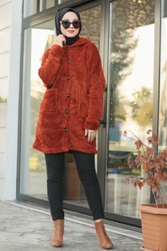 Tuile -Neva Style -Manteau Hijab-60701KRMT - Thumbnail