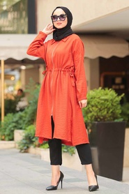 Tuile - Neva Style - Tunique Hijab - 6527KRMT - Thumbnail