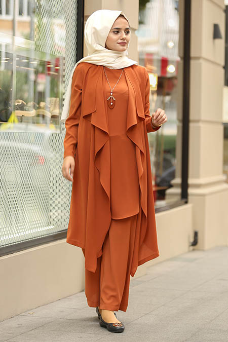 Tuile- New Kenza - Nayla Collection Robe Hijab 51131KRMT
