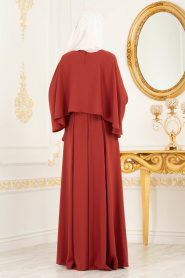 Tuile - Tesettürlü Abiye Elbise - Robes de Soirée 3627KRMT - Thumbnail