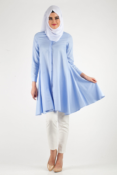 Tunic - Baby Blue Hijab Tunic 5055BM