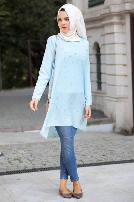 Tunic - Baby Blue Hijab Tunic 5084BM