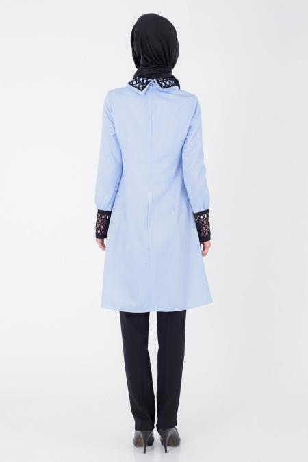 Tunic - Baby Blue Hijab Tunic 6148BM - 3