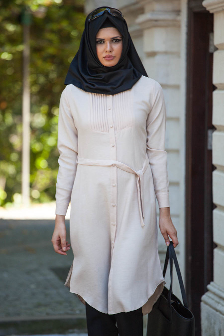 Tunic - Beige Hijab Tunic 5079BEJ