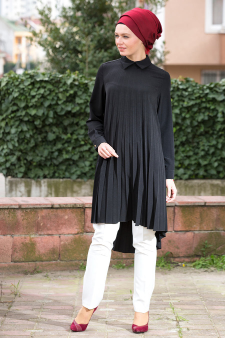 Tunic - Black Hijab Tunic 5042S