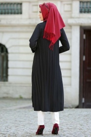 Tunic - Black Hijab Tunic 5043S - Thumbnail