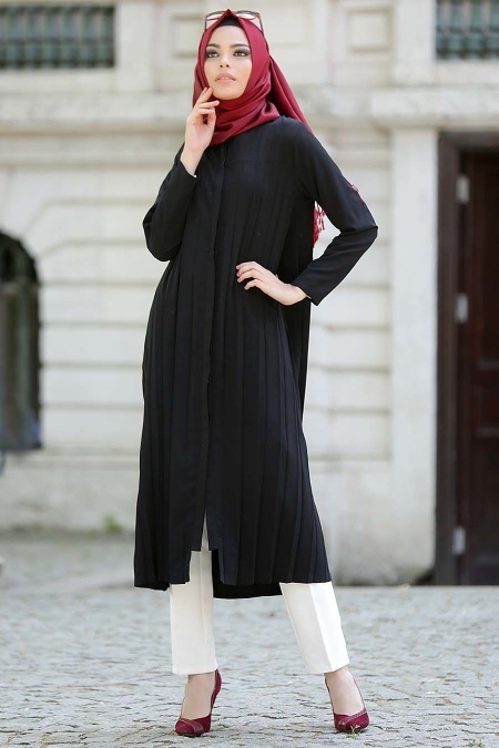 Tunic - Black Hijab Tunic 5043S