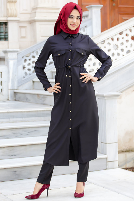 Tunic - Black Hijab Tunic 51120S