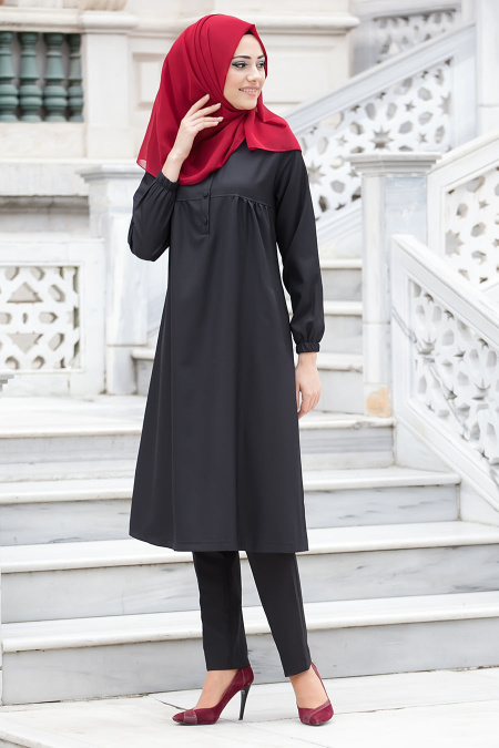 Tunic - Black Hijab Tunic 51370S