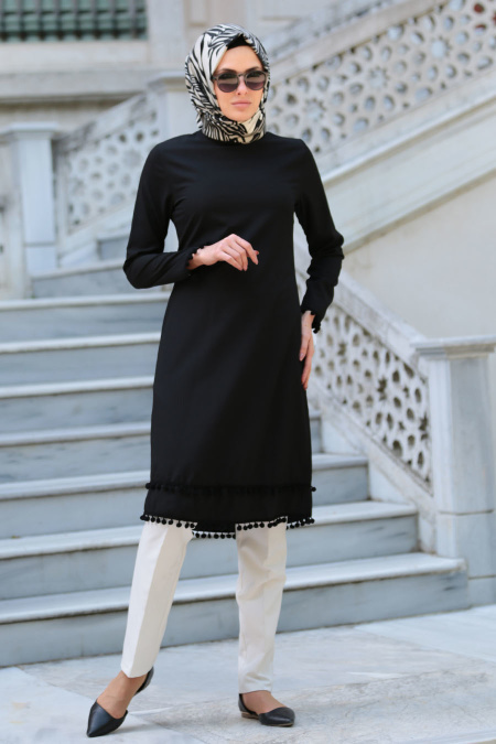 Tunic - Black Hijab Tunic 52040S