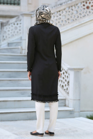 Tunic - Black Hijab Tunic 52040S - Thumbnail
