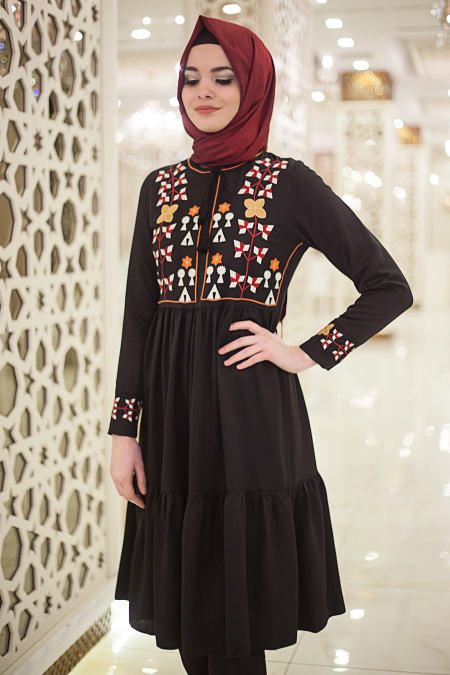 Tunic - Black Hijab Tunic 52180S