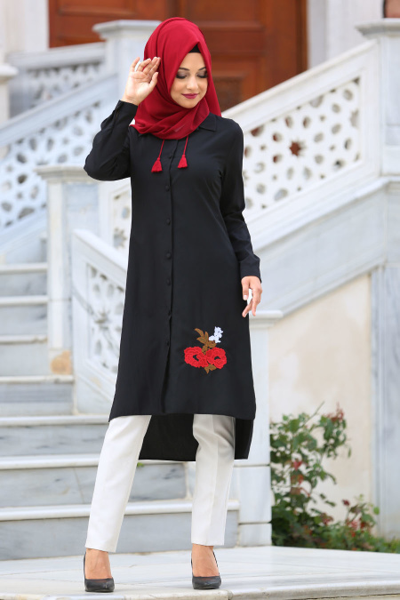 Tunic - Black Hijab Tunic 52260S