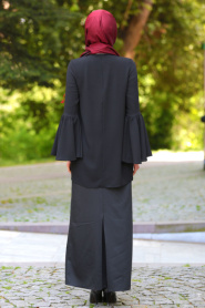 Tunic - Black Hijab Tunic 52430S - Thumbnail