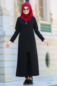 Tunic - Black Hijab Tunic 53040S - Thumbnail